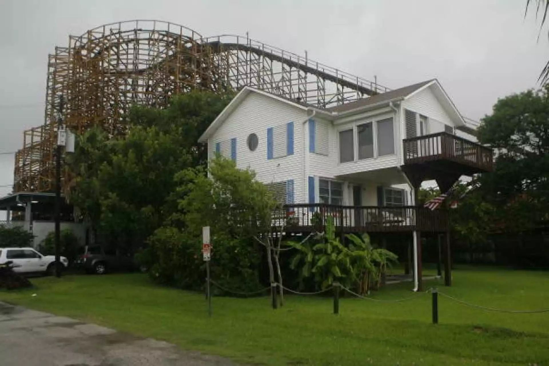 Roller Coaster in Backyard